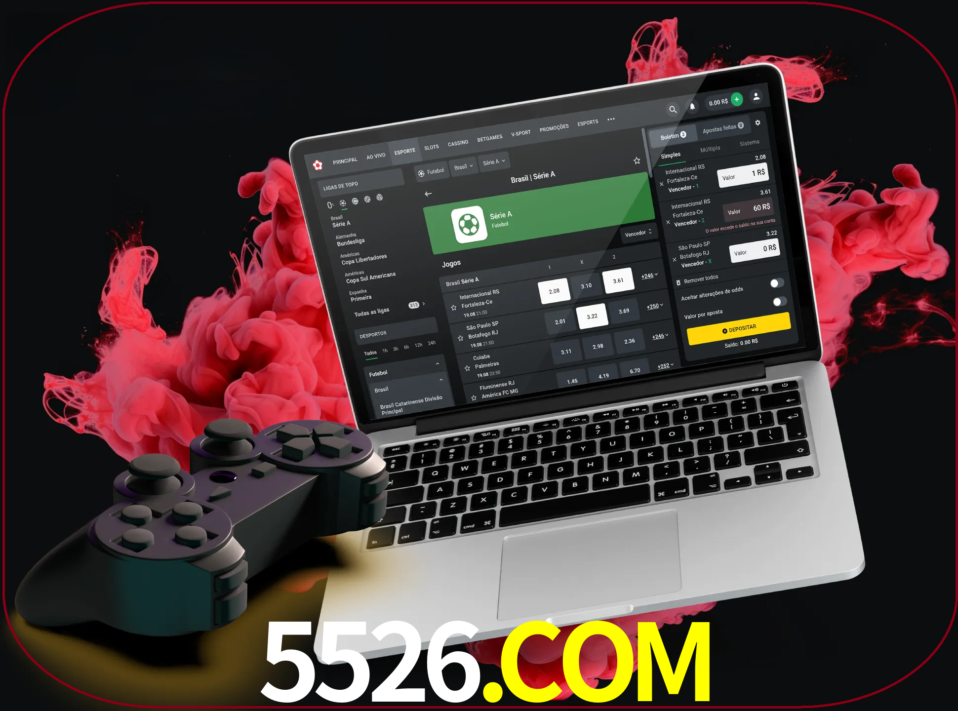 Visite a secção especial de jogos de vídeo em 5526 para descobrir em que jogos pode apostar e ganhar muito dinheiro.