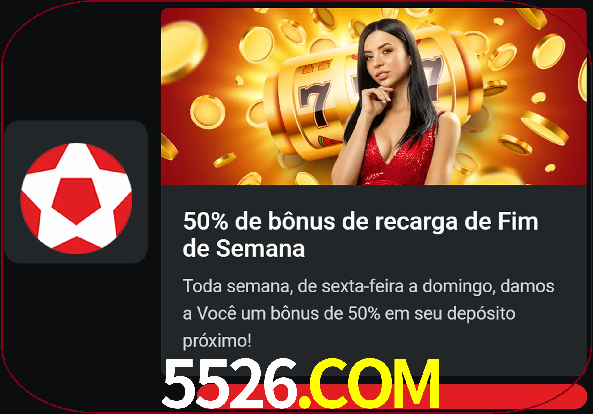Volte a cada semana para receber novos bônus em dinheiro.