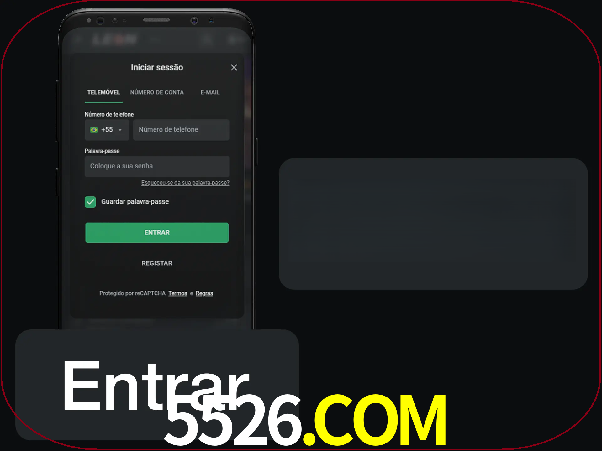 Faça o login para começar a apostar e jogar no cassino.